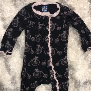 Kickee Pants bicycle footless pajamas